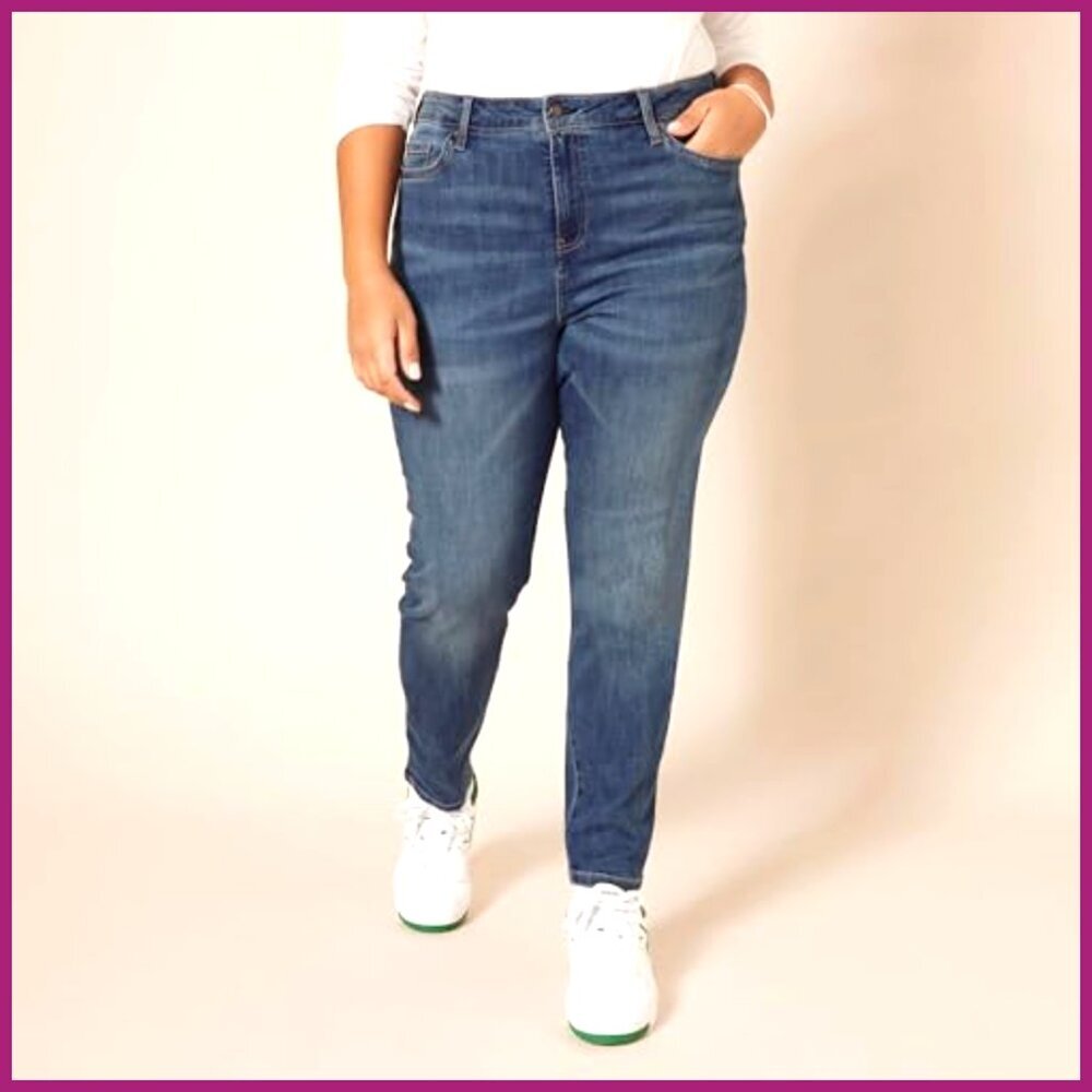 High-Rise Skinny Jeans with All-Day Stretch Cotton Blend - Picture 6 of 7